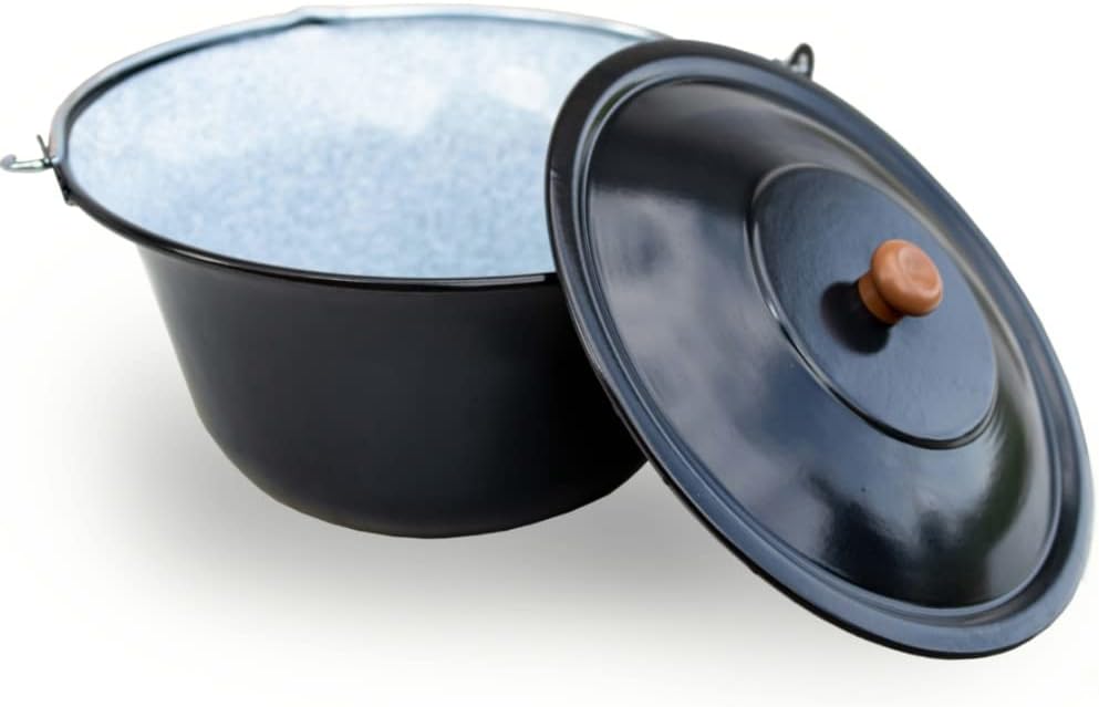 Czaja Feuerschalen® Dreibein 180 cm mit 14 Liter Gulaschkessel für Feuerschale - Ungarischer Gulasch