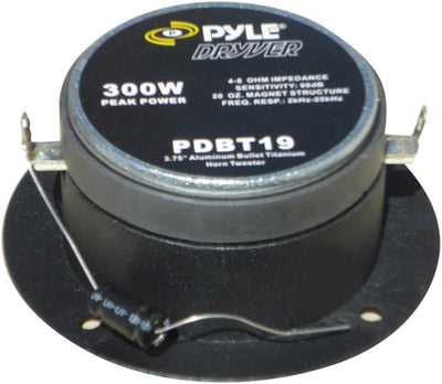 PAAR VON TWEETER PYLE PDBT19 VON 300 WATT RMS IST 600 WATT MAX VON 10,00 CM DI DIAMETER 4" UND 98 DB