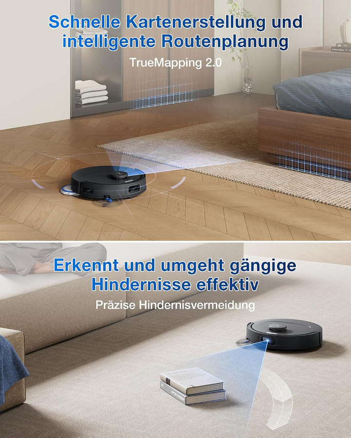 ECOVACS DEEBOT T30C Omni Gen2, Saugroboter mit Wischfunktion, 25.000 Pa, OZMO Turbo 2.0 Wischen, Zer