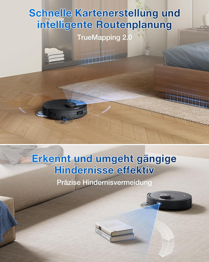 ECOVACS DEEBOT T30C Omni Gen2, Saugroboter mit Wischfunktion, 25.000 Pa, OZMO Turbo 2.0 Wischen, Zer