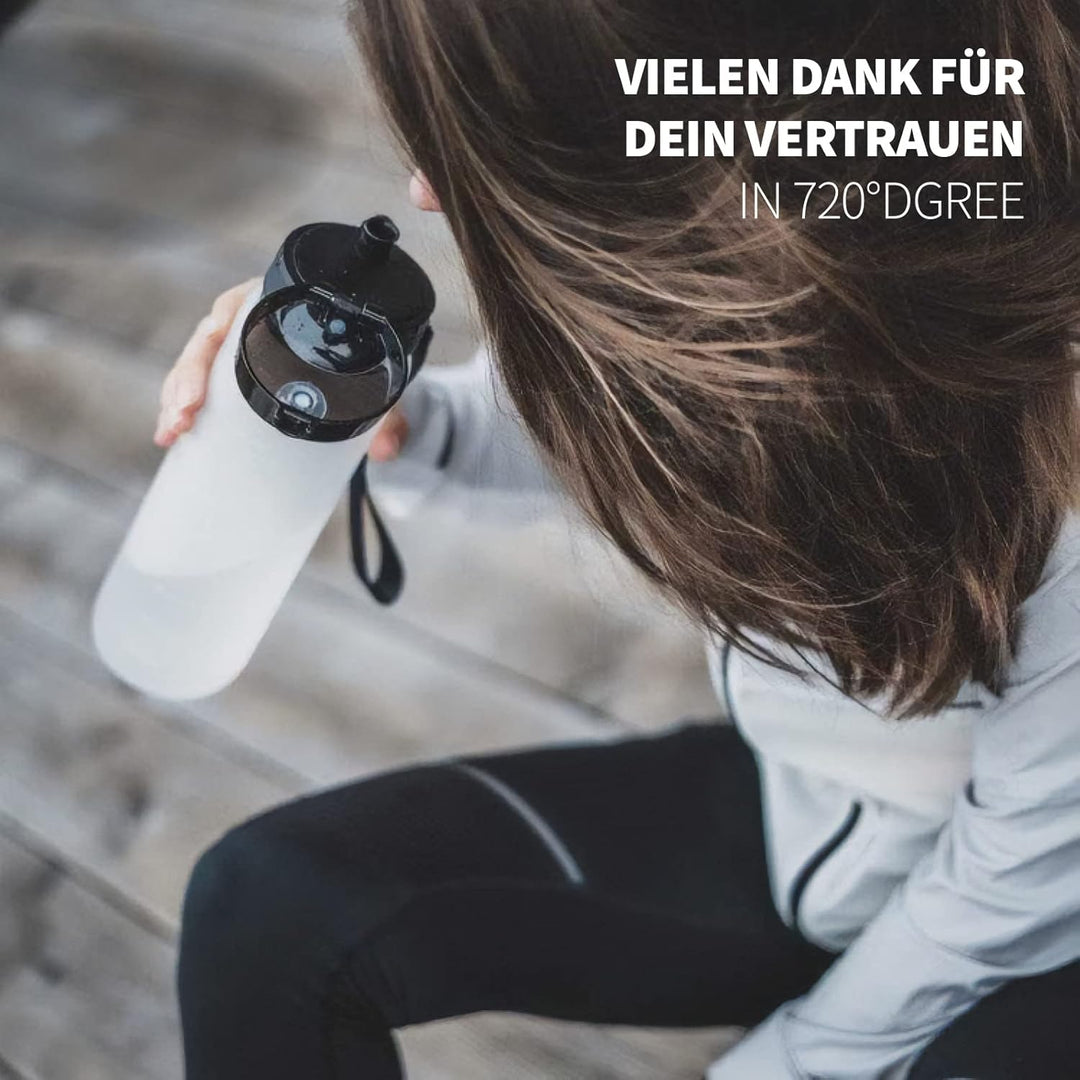 720°DGREE Trinkflasche Kinder 500ml “uberBottle“ softTouch +Sieb - Auslaufsicher, BPA-Frei - Flasche