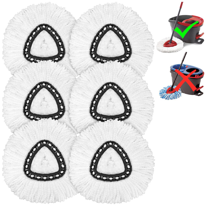 Tidy Monster 4 stück mikrofaser moppkopf für ocedar sauber pad Spin mop Refill für ocedar easywring