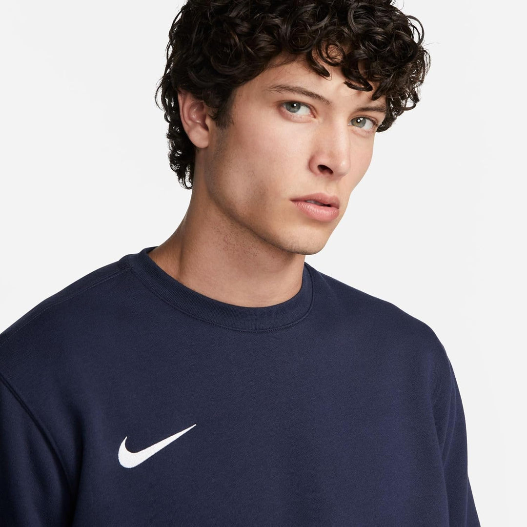 Nike Herren M Nk FLC Park20 Crew Sweatshirt (1er Pack) S Obsidian/White, S Obsidian/White