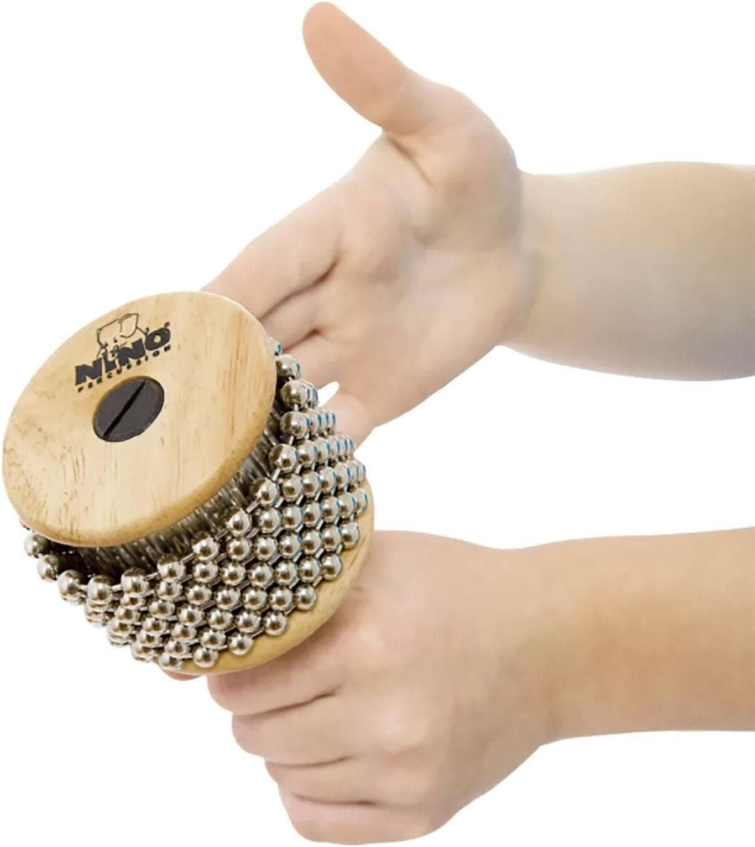 Nino Percussion Cabasa Instrument Medium - Mittelgrosses Musikinstrument für Kinder ab 4 Jahren - Bi