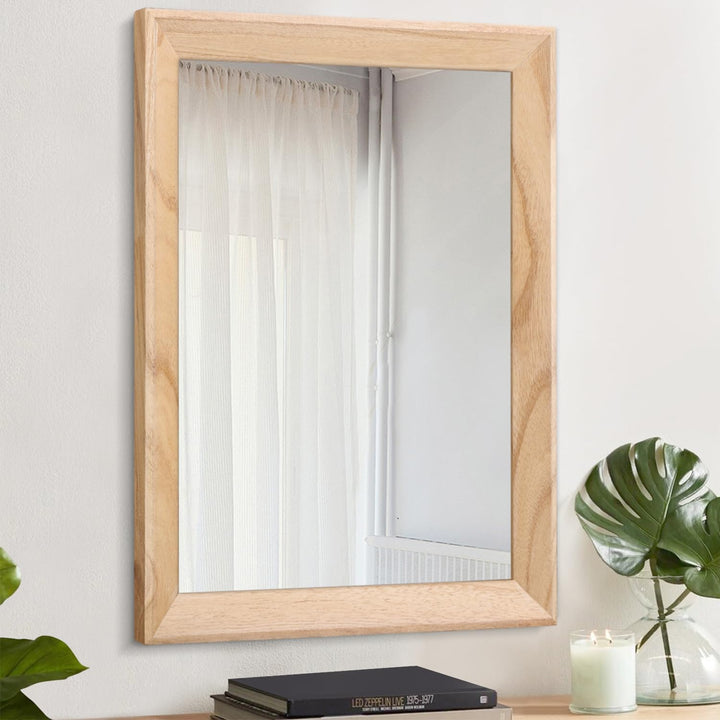 AAZZKANG Spiegel Wand Rustikaler Holzrahmen Vintage Spiegel 50x40cm Badezimmer Schlafzimmer Dekorati