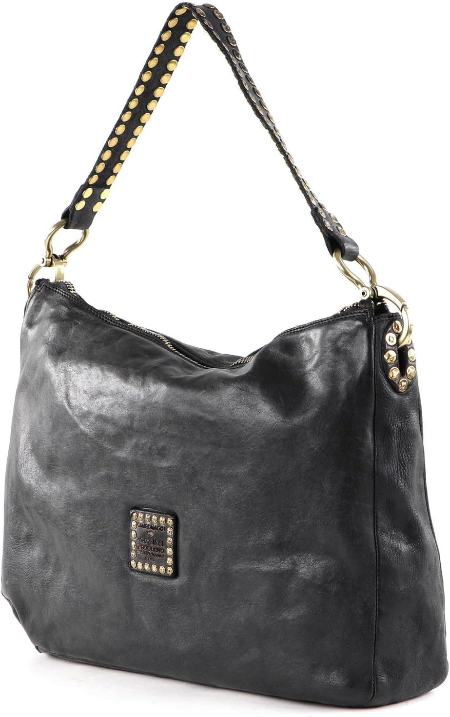 Campomaggi Alabama - Schultertasche 35 cm Grigio, Grigio