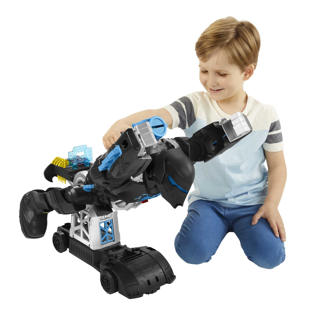 Fisher-Price HBV67 - Imaginext DC Super Freunde Bat-Tech Batbot, 2-in-1-Batman-Spielset mit Roboter,