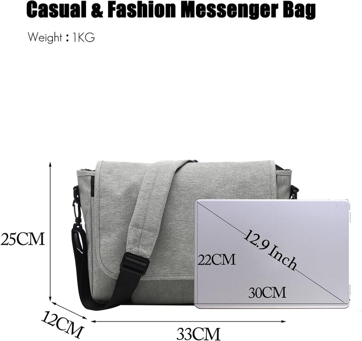 FANDARE Messenger Bag Umhängetasche Schultertasche Laptoprucksäcke Tasche Kuriertasche Polyester Hel