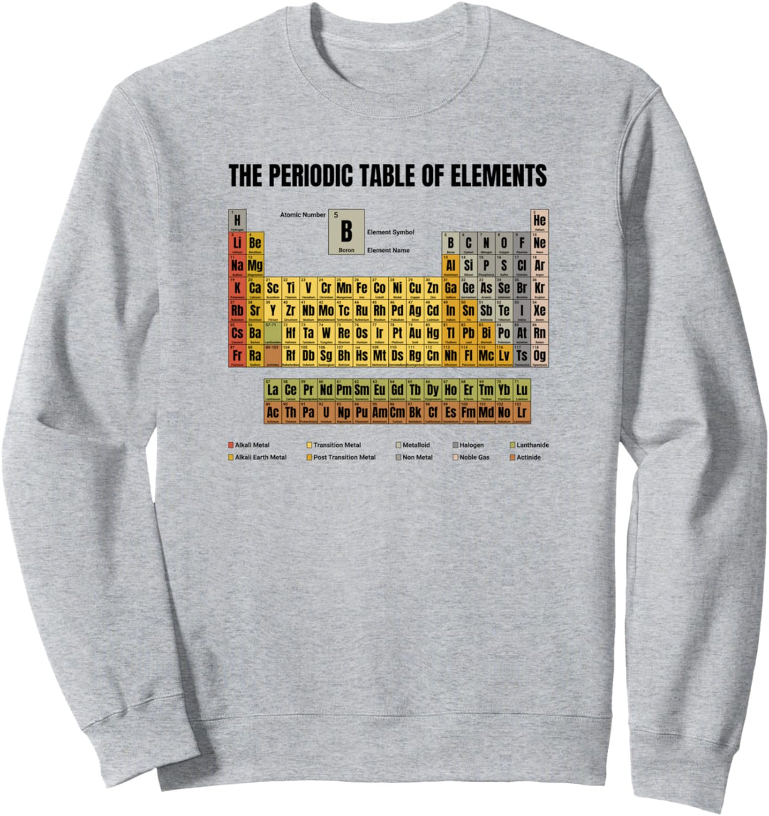 The Periodic Table Of Elements Sweatshirt