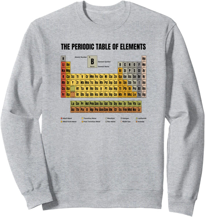 The Periodic Table Of Elements Sweatshirt