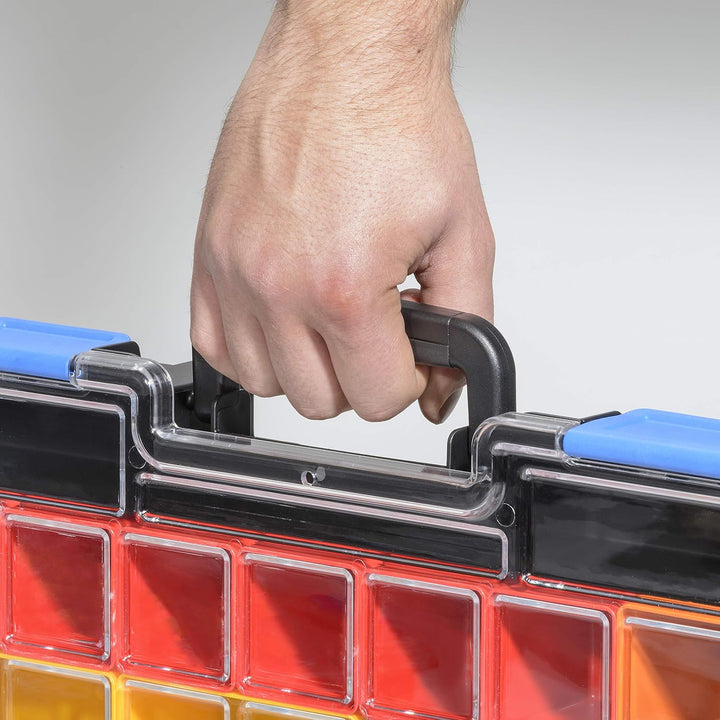 allit Kleinteilekoffer 454240 mit Verbindungsclips, herausnehmbaren Boxen und hochschlagfestem Decke