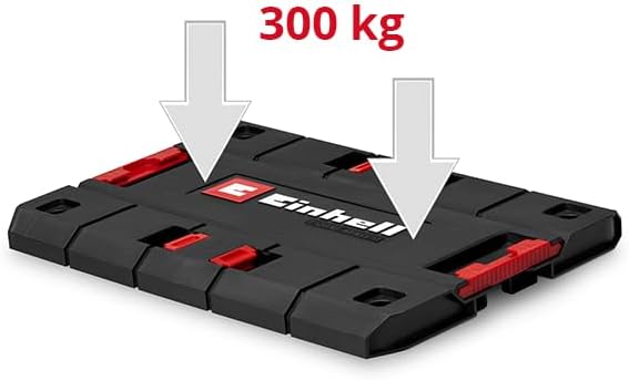 Original Einhell E-Case Adapterplatte (max. 300 kg, stapelbar, verriegelbar, kombinierbar mit Einhel