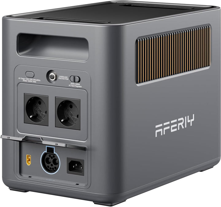 AFERIY 1800W Tragbare Powerstation 1024Wh, Erweiterbar Auf 5120Wh LiFePO4 Solargenerator & 1Std Schn