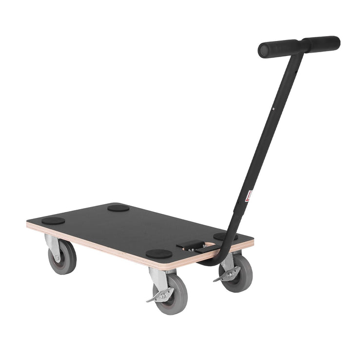 Transportroller 400 kg - Rollbrett 55 x 34,5 cm - Multiplexplatte Siebdruckbeschichtung - Vollgummir