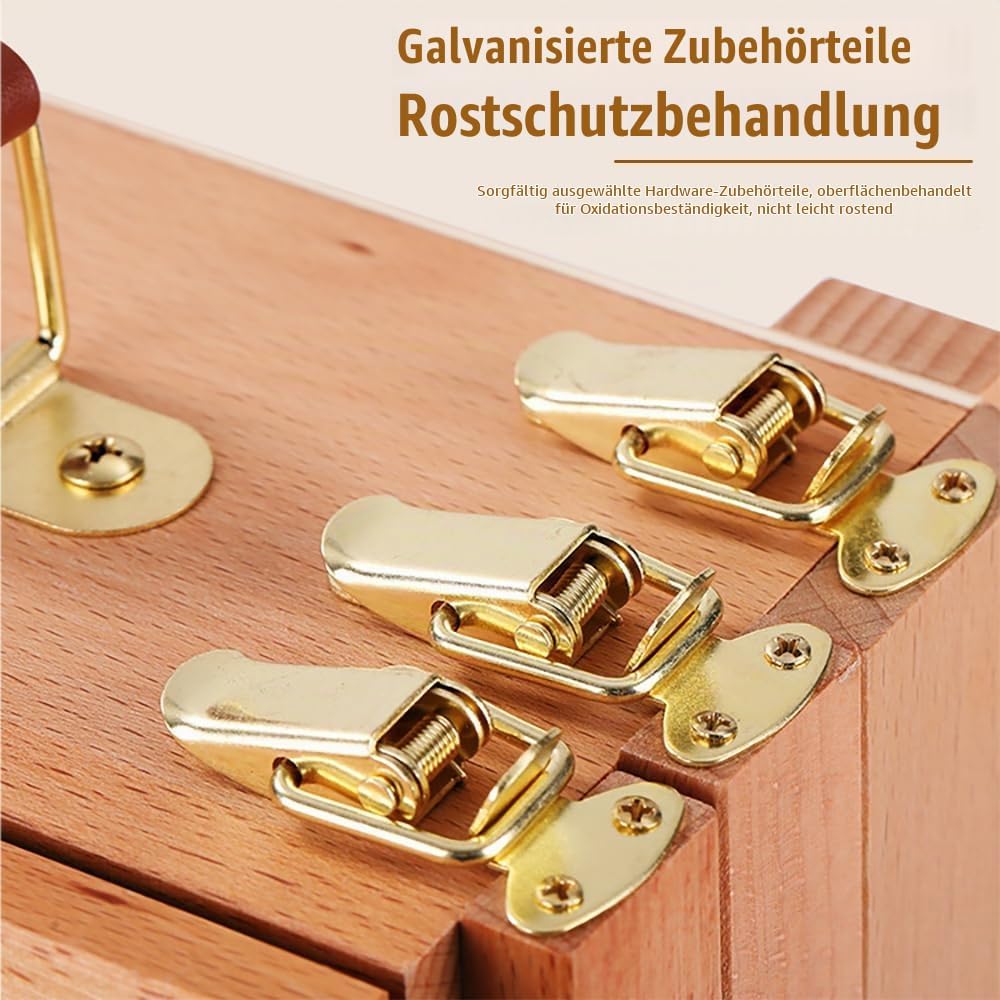 Tischstaffelei Holz,Verstellbare Hölzerne Aufbewahrungsbox Mit Drei Schubladen Und Staffelei, Tragba