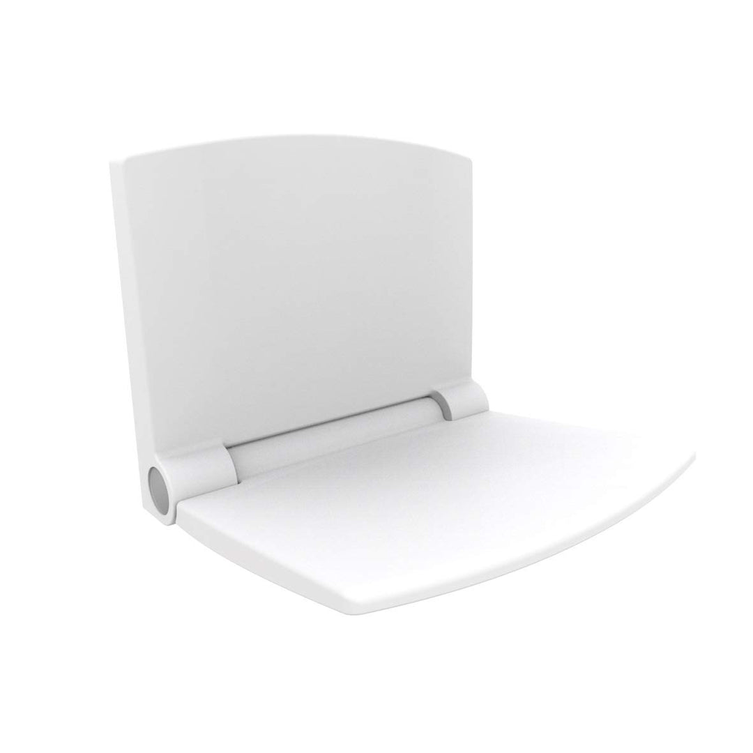 Sanit Duschsitz Lifestyle (für Dusche, Bad ergonomische Sitzfläche Absenkautomatik Farbe weiss) weis