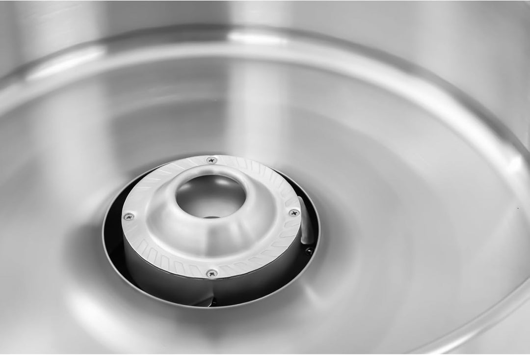 Royal Catering RCZK-1200E Zuckerwattemaschine Cotton Candy Machine mit Abdeckhaube Spuckschutz (Ø 52