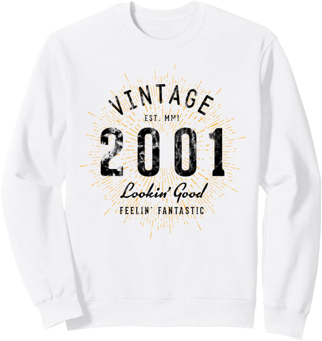 Vintage Geburtstag geboren 2001 Sweatshirt