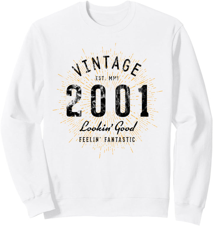 Vintage Geburtstag geboren 2001 Sweatshirt