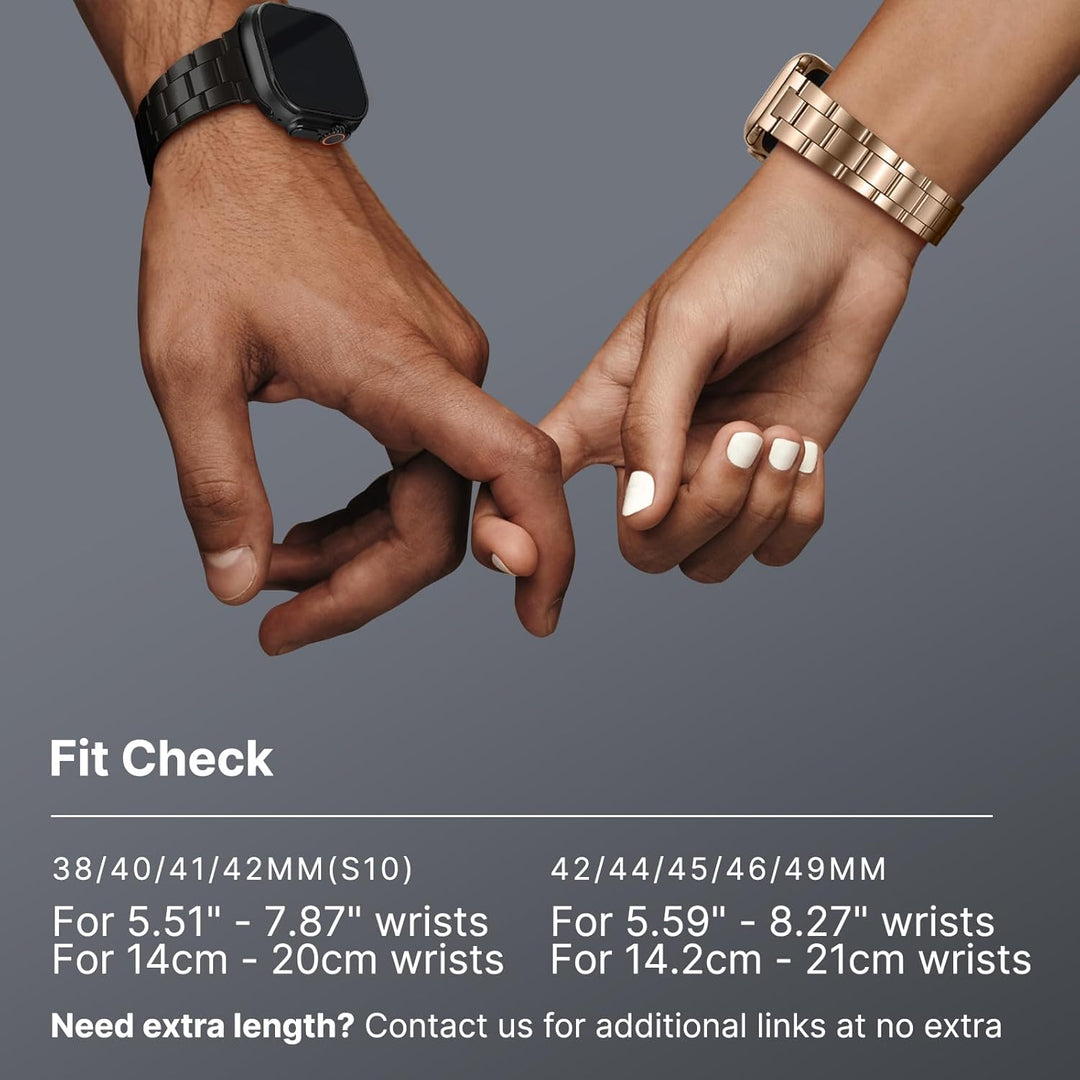 Fullmosa für Apple Watch series 7 8 9 Armband 45mm series 6 SE/SE2 44mm mit Uhrengehäuse, Kein Werkz