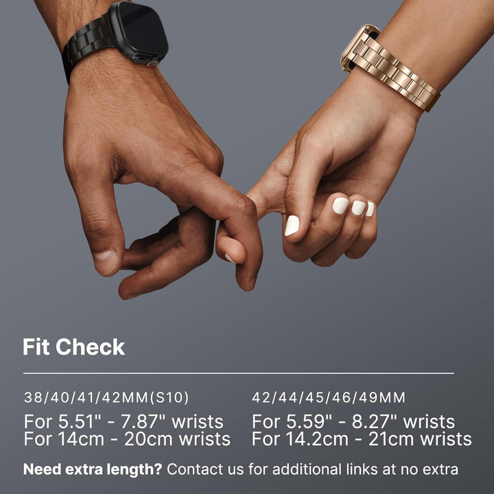 Fullmosa für Apple Watch series 7 8 9 Armband 45mm series 6 SE/SE2 44mm mit Uhrengehäuse, Kein Werkz