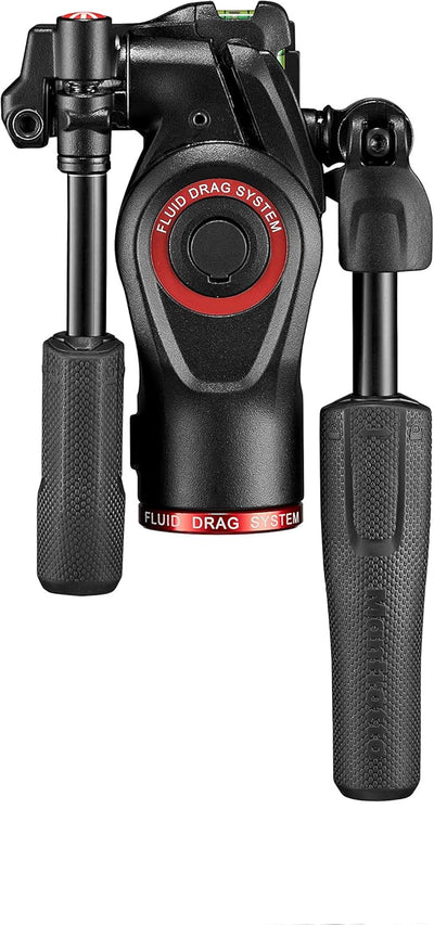 Manfrotto Befree 3-Way Live Stativkopf, Aluminium Fluid-Kopf für Foto- und Video-Kameras bis zu 6 kg