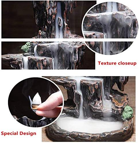 Räucherstäbchenhalter, Wasserfall-Räuchergefäss, Bergbehälter, Aromatherapie, Ornament, Heimdekorati