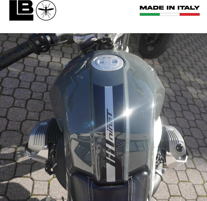 labelbike - 3D Aufkleber Motorrad Tankpad Schutz und Dekoration aus Harz kompatibel mit BMW R nineT