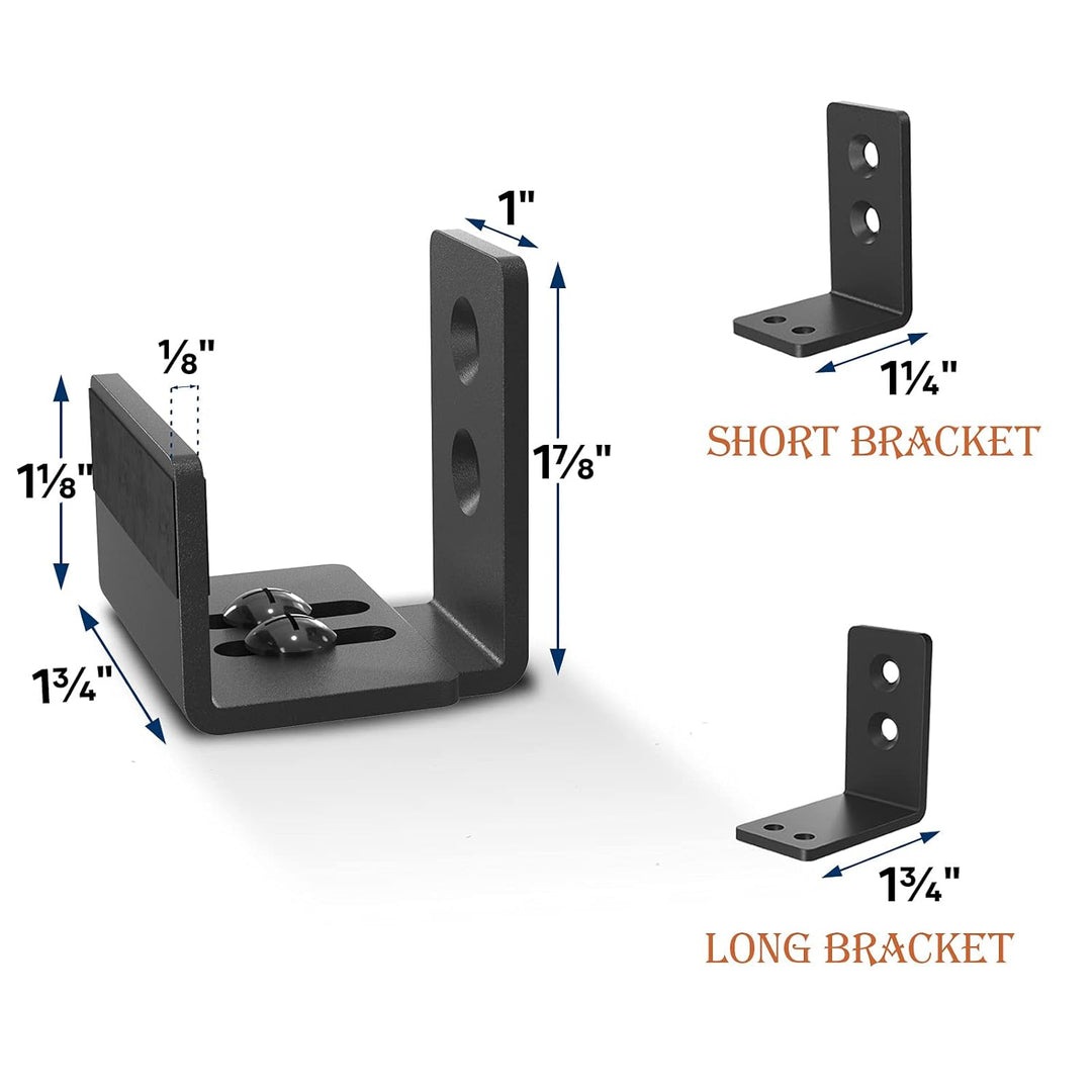 EaseLife Schiebetür-Bodenführung, U-Form, flexibel verstellbarer Passformabstand, bündiges flaches B
