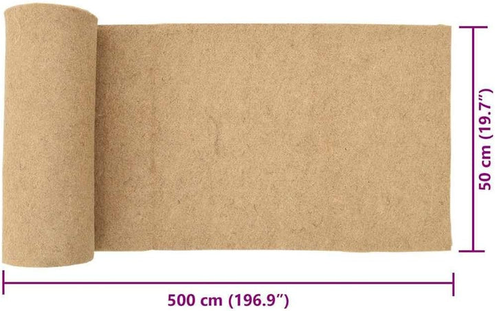 vidaXL Nagermatte Jute 0,5x5 m 5 mm 0.5 x 5 m, 0.5 x 5 m