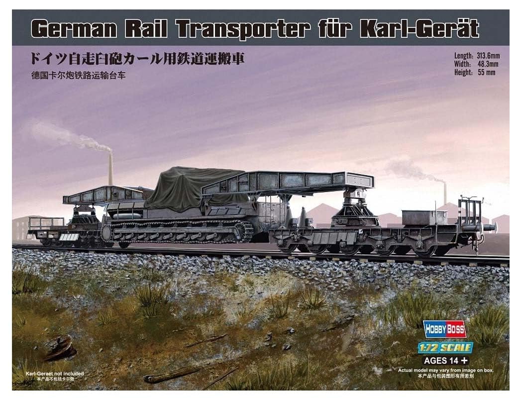 Hobby Boss 82906 Modellbausatz German Rail Transporter für Karl-Gerät