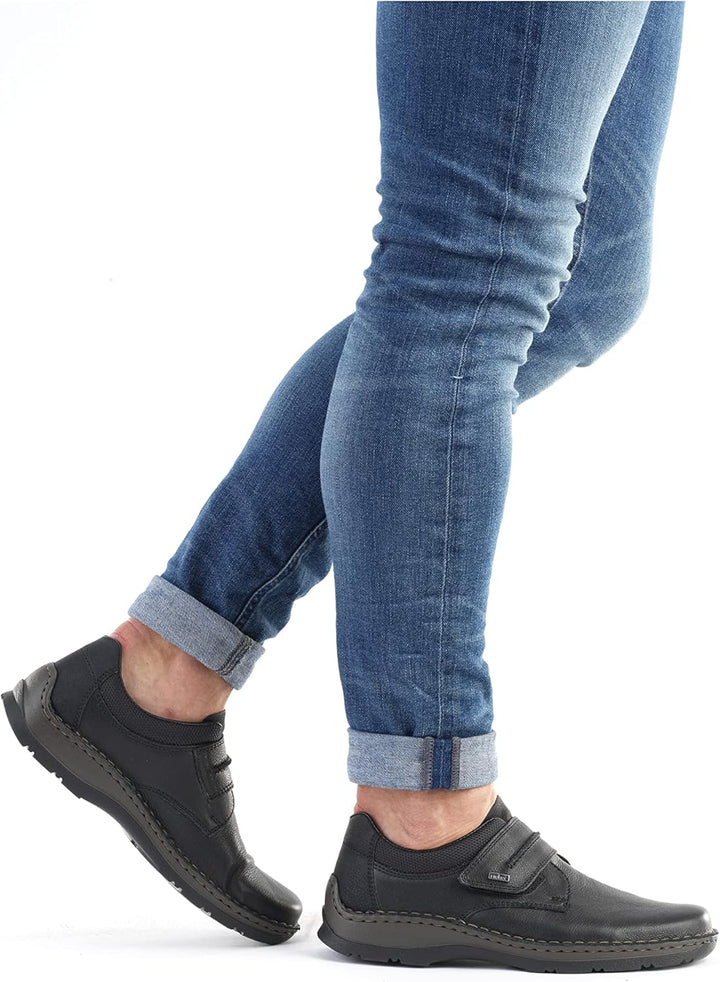 Rieker Herren 05358 Slipper 45 EU Schwarz, 45 EU Schwarz