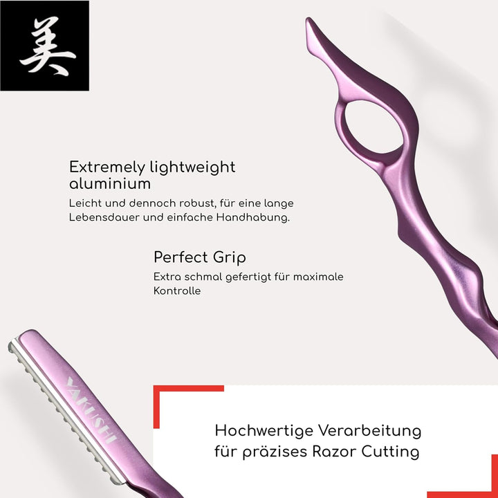 YAKUSHI Pro Razor FLYING Rasiermesser I Effilierer kompatibel mit Nikky Two-in-One & FEATHER Klingen