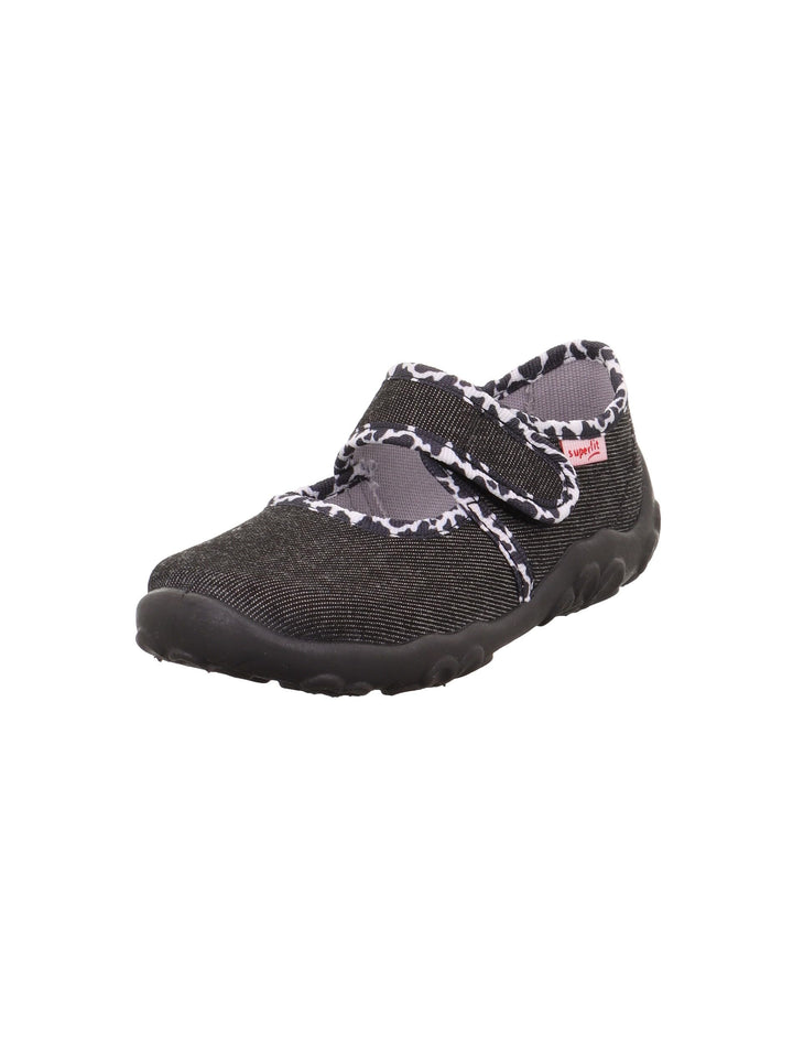 Superfit Mädchen Bonny Hausschuh 23 EU Schwarz 0000, 23 EU Schwarz 0000