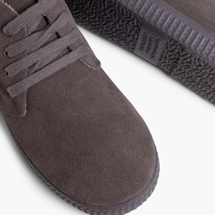 Pisamonas Innenpelzstiefel mit Schnürung 37 EU Grau, 37 EU Grau