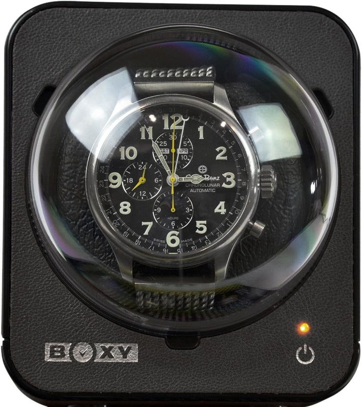 Boxy Fancy Uhrenbeweger schwarz PRO1 mit Netzadapter