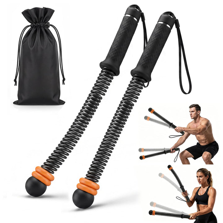 Ropeless Battle Ropes, Battle Rope ohne Seil, Kompaktes Heimtraining (43 cm, 1,3 kg), Leises Ganzkör