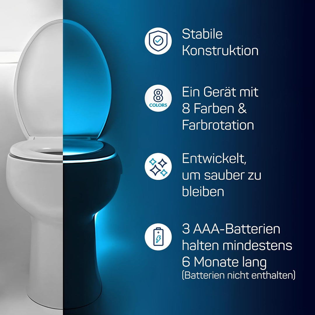 2 Stück Das Original WC Licht. LED Coole Gadgets für Männer Geschenke für Mama Papa Herren Lustige G