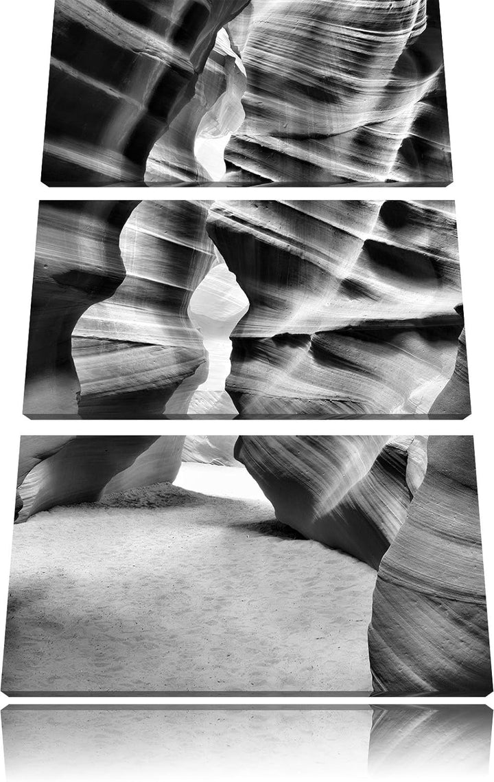 Pixxprint Antelope Canyon Arizona als Leinwandbild/Grösse: 3 Teilig (120x80) cm/Wandbild/Kunstdruck/