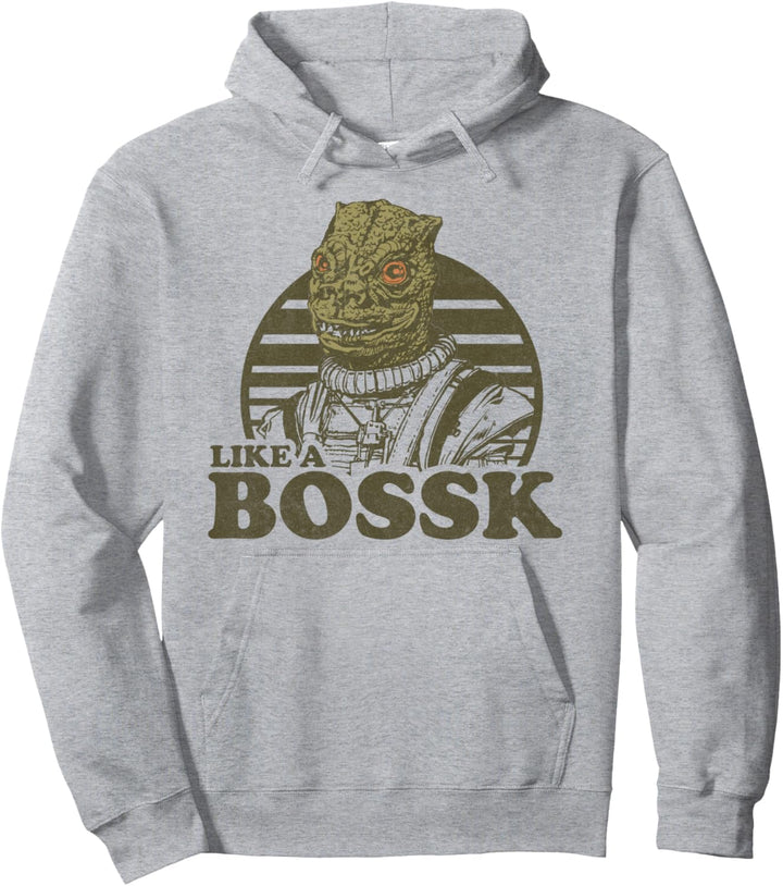 Star Wars Like A Bossk Striped Portrait Pullover Hoodie