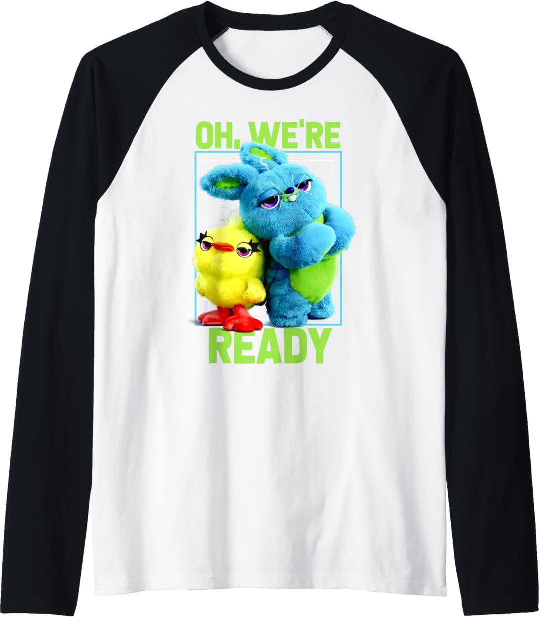 Pixar Toy Story 4 Ducky & Bunny Oh, We're Ready Raglan