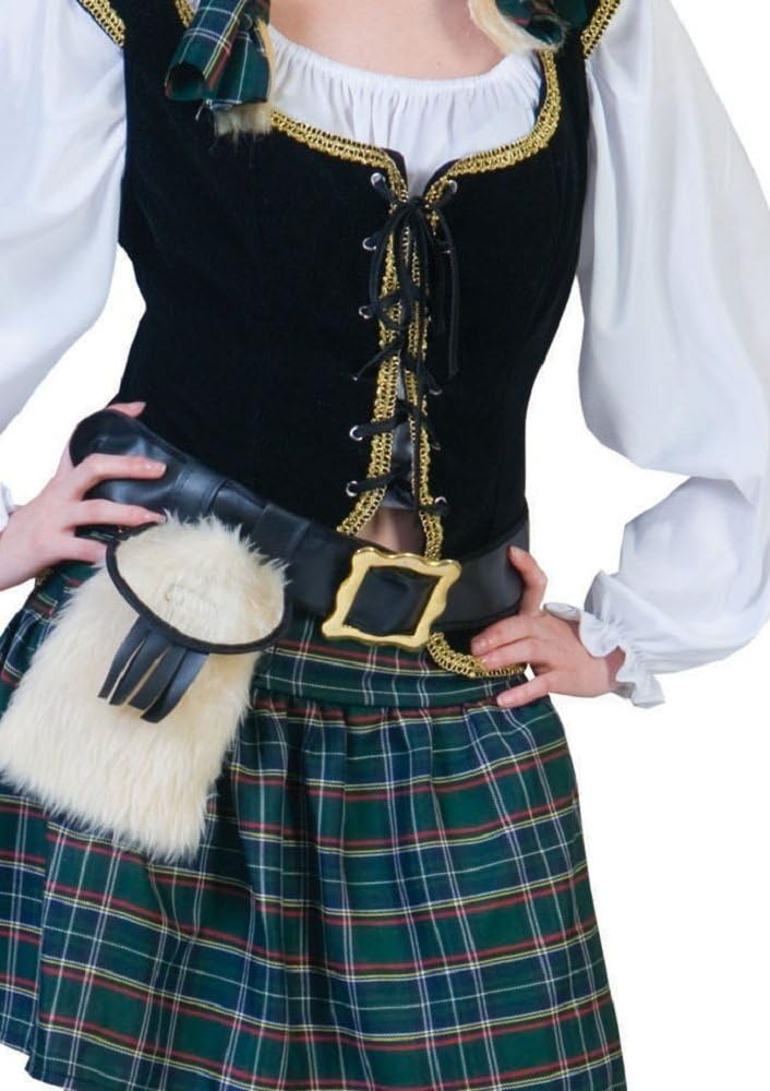 Generique - Kostüm als Schottin für Frauen, Weiss, M