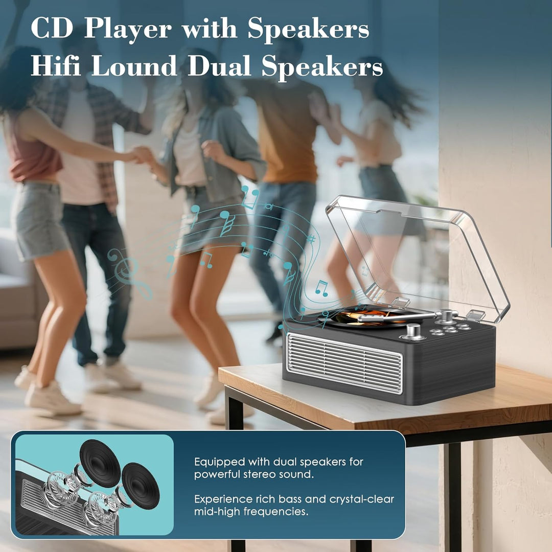 CD Player Tragbar Bluetooth: Kegaudio Radio mit CD-Player Tragbarer mit Lautsprecher Fernbedienung U