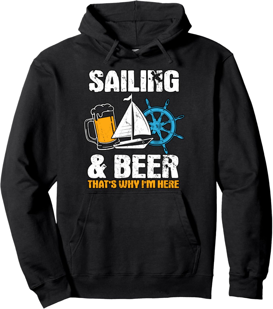Segeln & Bier Geschenk Segler Segeln Pullover Hoodie