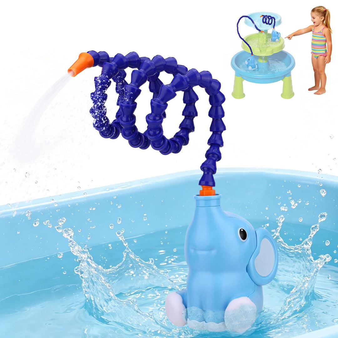 Pumpe for Kinder Outdoor Wassertisch, wasserdichte Elefantenform Batteriebetriebene Wassertischpumpe