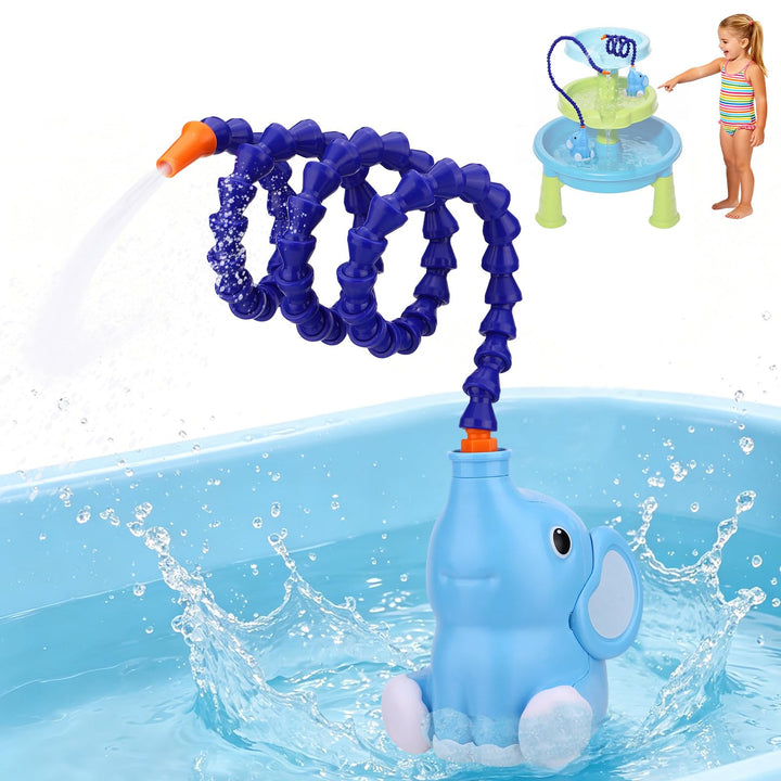 Pumpe for Kinder Outdoor Wassertisch, wasserdichte Elefantenform Batteriebetriebene Wassertischpumpe
