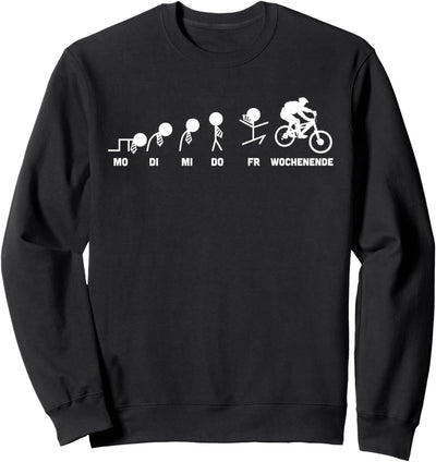 Mountainbike Evolution für MTB Downhill Mountainbiker Sweatshirt