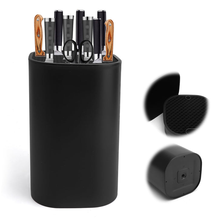 Universal Messerblock Ohne Messer Knife Holder mit 21 Schlitzen, Abflussdesign Abnehmbarer Messerhal