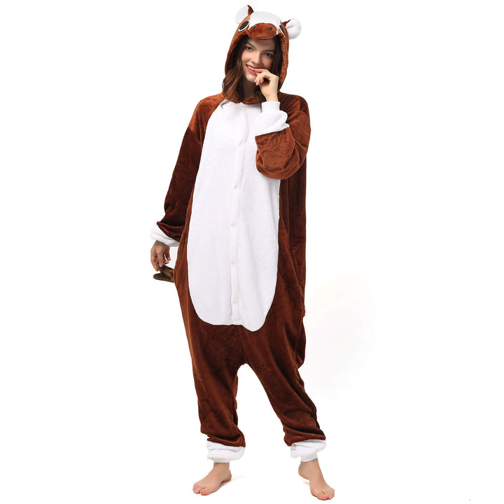 Katara 1744 (30+ Designs) Pferde-Kostüm Pony braun, Unisex Onesie/ Pyjama-Qualität für Erwachsene &