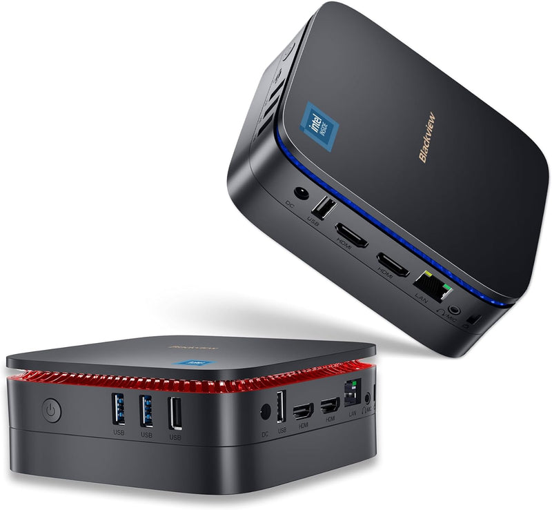 Blackview Mini PC, Intel 12th Gen N95(up to 3.4GHz) Mini Computer Windows 11 mit 16GB DDR4 RAM 512GB